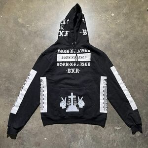 Born-x-raised Men's Black Hoodie